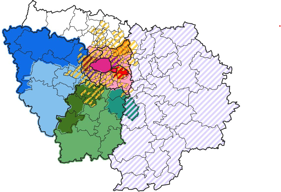 Carte de couverture ACR et CCRt d'IDF