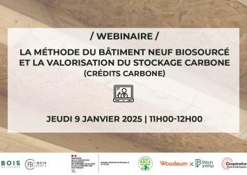 [Webinaire Interpactes ] - La méthode du bâtiment neuf biosourcé et la valorisation du stockage carbone (crédits carbone)