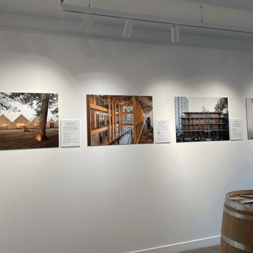 Exposition "L'architecture se (re)met au bois" à la Galerie de la Permachitecture, du 4 juin au 26 septembre 2024